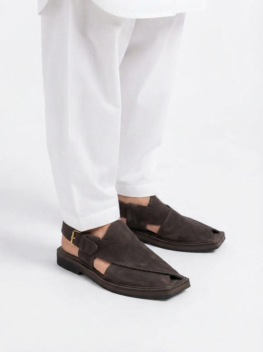 Premium Suede Leather Peshawari Chappal